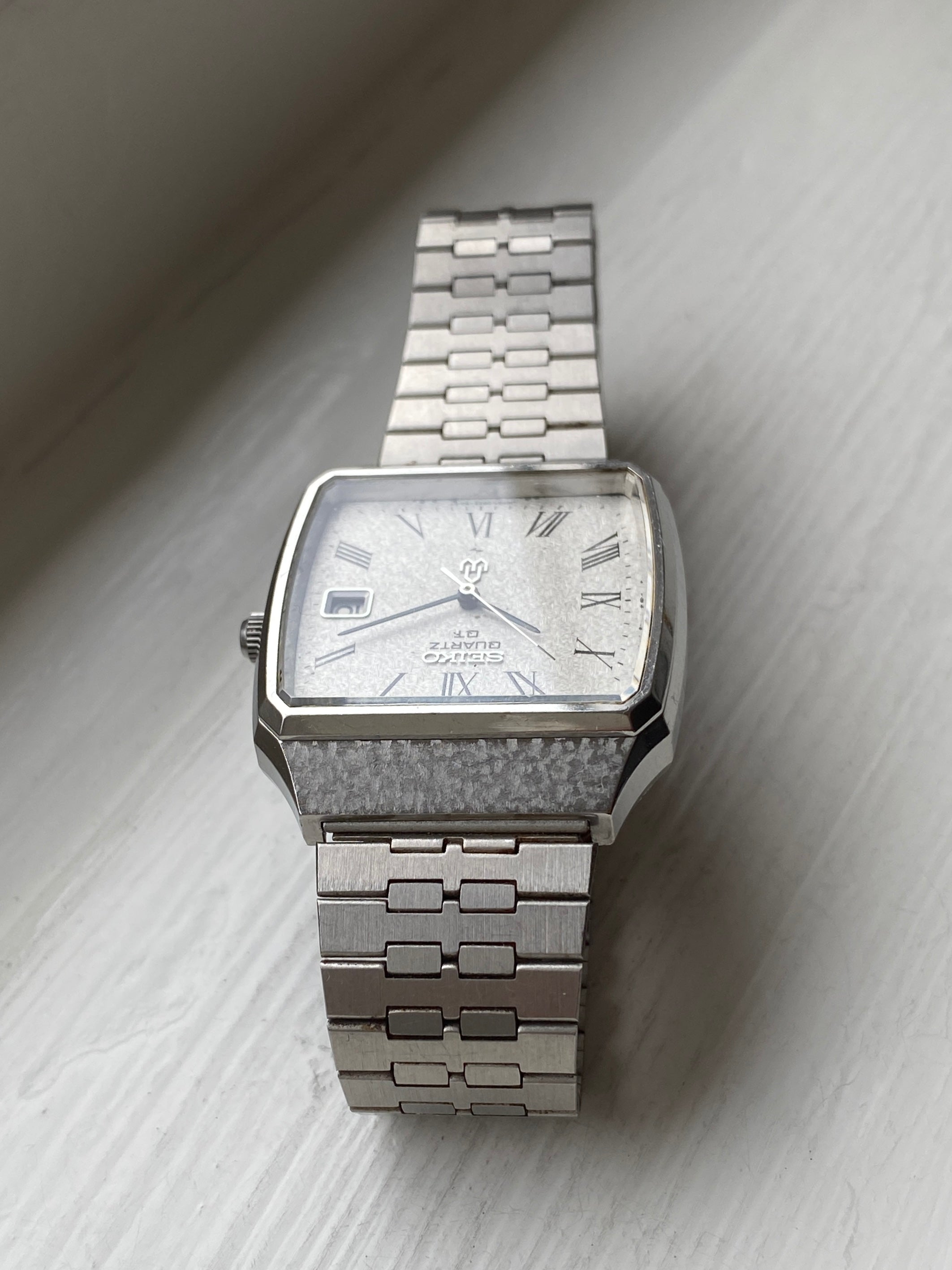 SEIKO QUARTZ QT 0822-5010 メンズ腕時計 セイコー クォーツ 電池交換