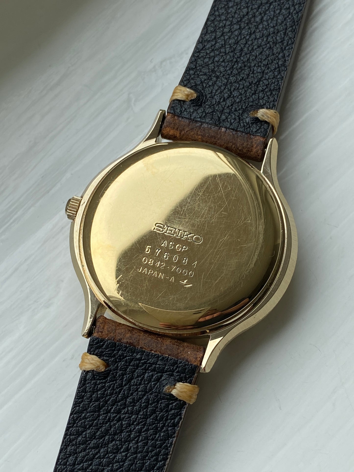 Seiko 0842-7000 Tiger Eye Stone Dial