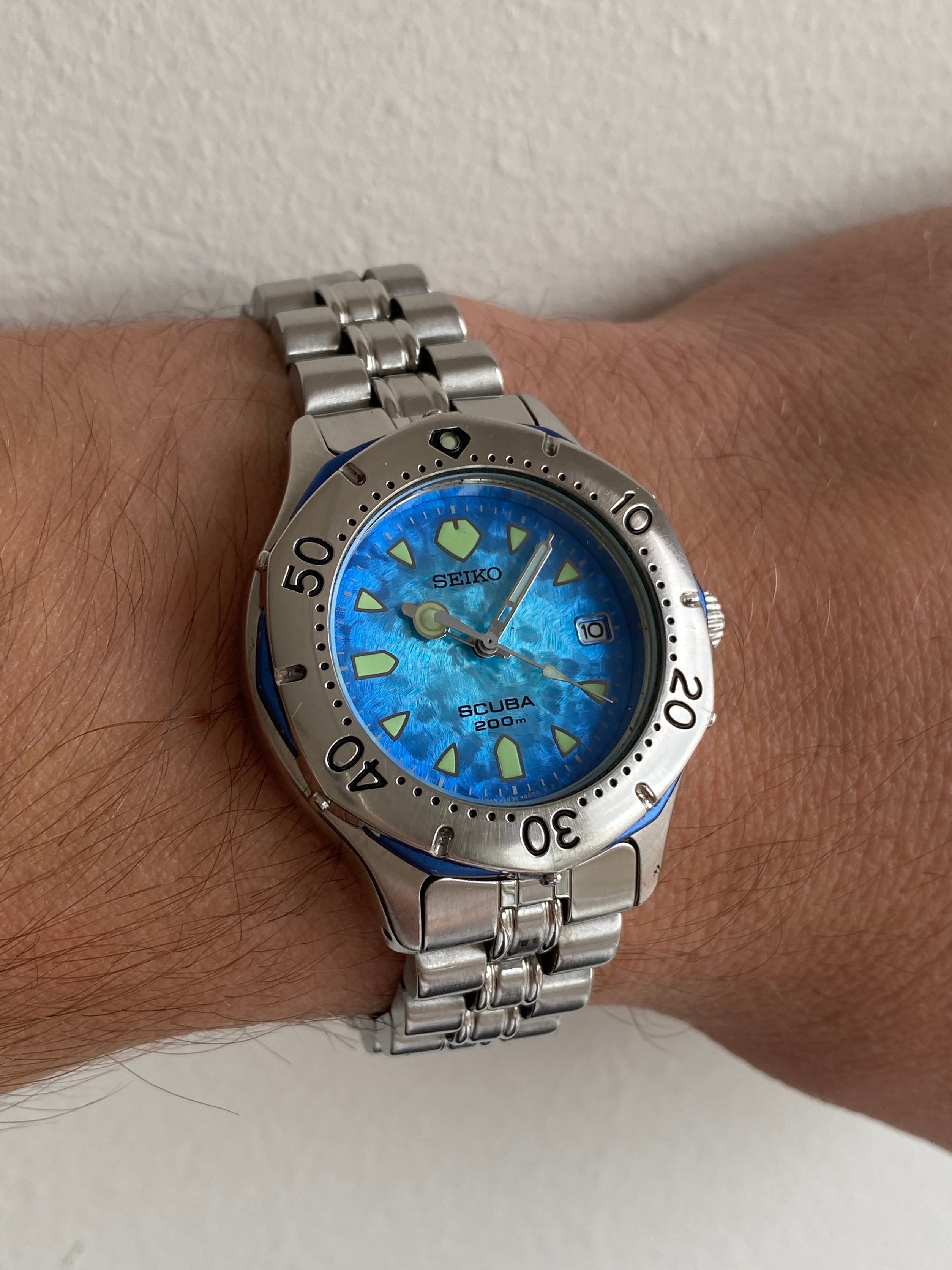 【激レア/稼働】青モルフォ SEIKO SCUBA 7N35-6070 セイコー Seiko Scuba 7N35-6070 – Studio Tokei