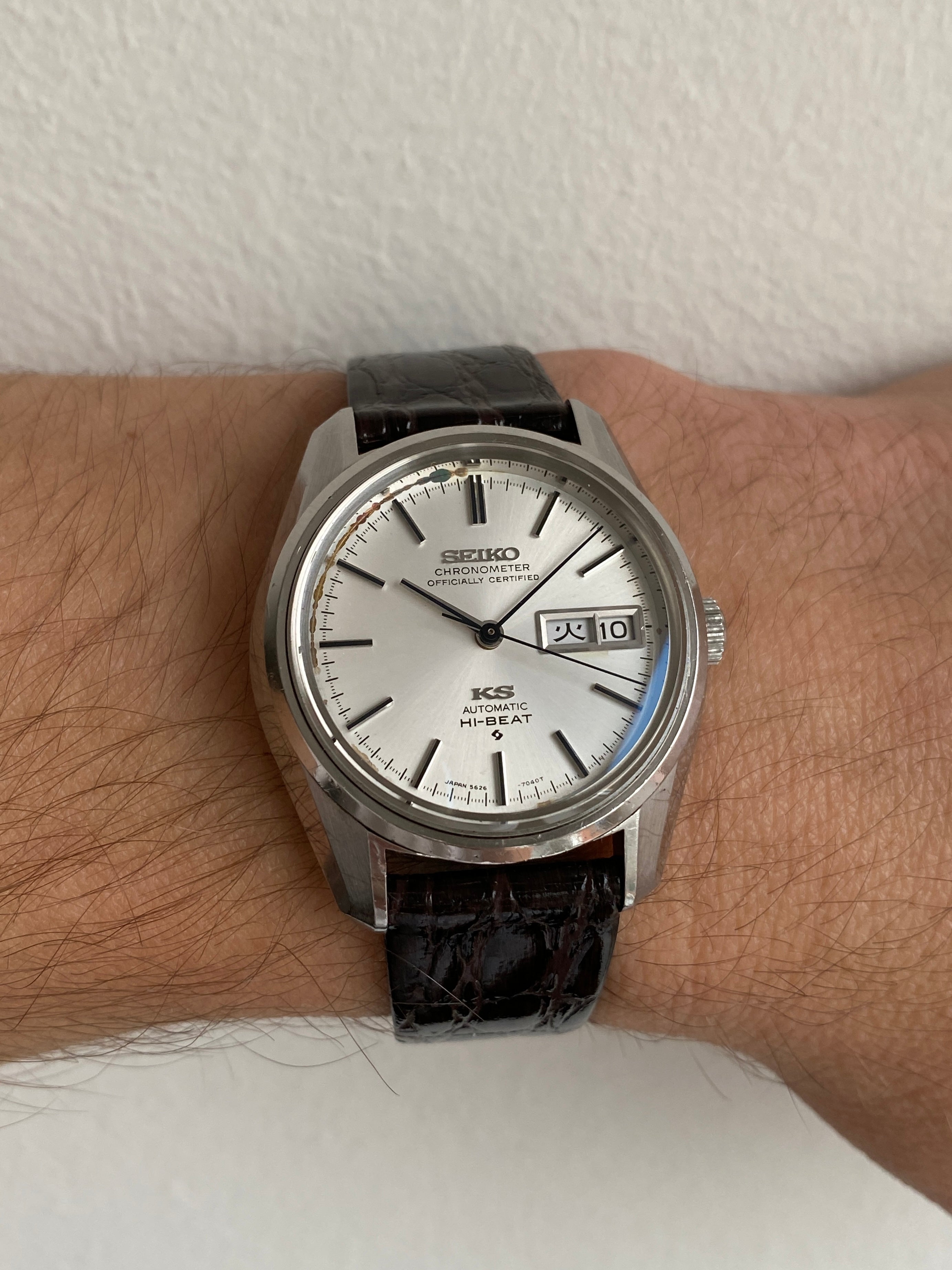 OH済み　SEIKO KS KingSeiko AT 5626-7041 King Seiko 5626-7041 Officially Certified Chronometer from May